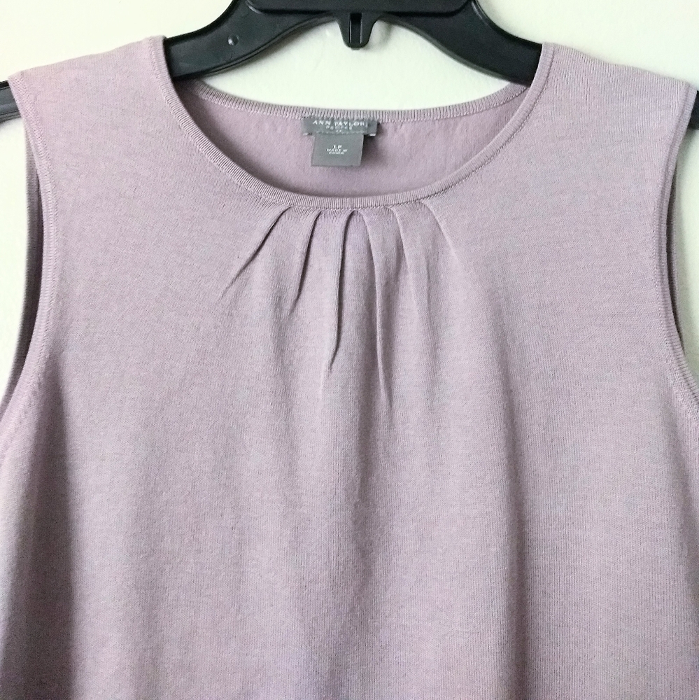 Ann Taylor Petites Lavender Purple Sleeveless Tank - Picture 2 of 5